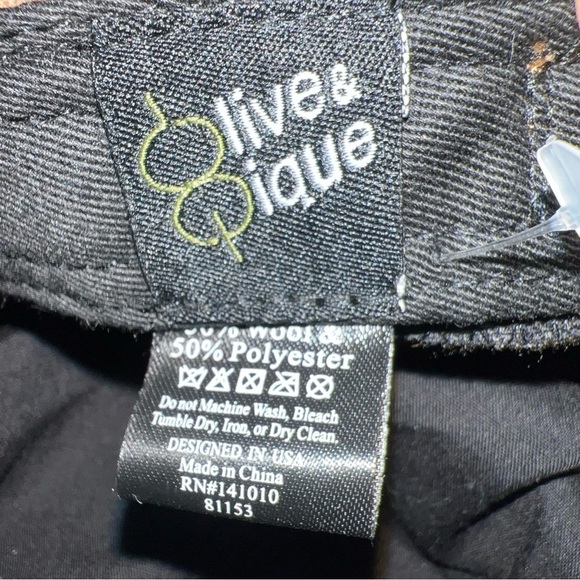 Olive & Pique Captain Fiddler Hat Wool Blend Adjustable